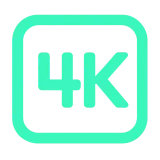 4K Ultra HD icon for IPTV Ireland picture quality
